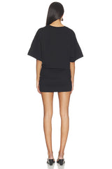 Short Sleeve Supima Curve Mini Dress