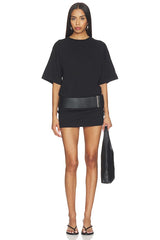 Short Sleeve Supima Curve Mini Dress