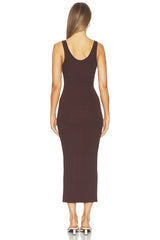 Silk Knit Tank Maxi Dress
