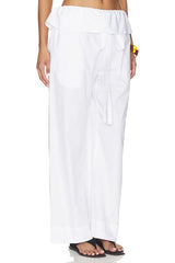 Cotton Peplum Pant