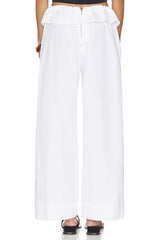 Cotton Peplum Pant