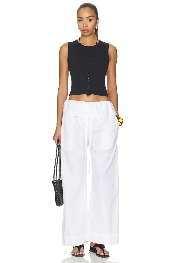 Cotton Peplum Pant