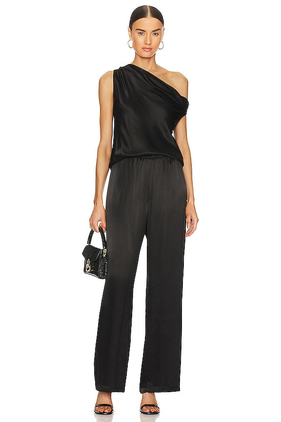 Satin Bias Off Shoulder Top