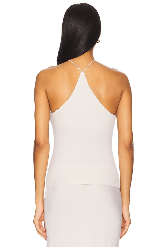 Silk Knit Halter Tank Top