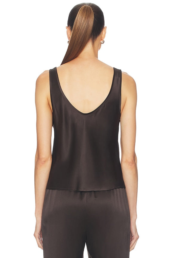 Silk Satin U Tank