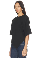 Supima Structured Jersey Assymetrical Tee