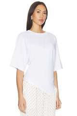 Supima Structured Jersey Assymetrical Tee