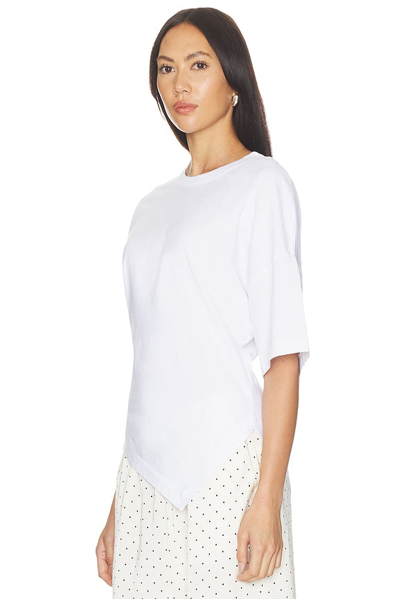 Supima Structured Jersey Assymetrical Tee
