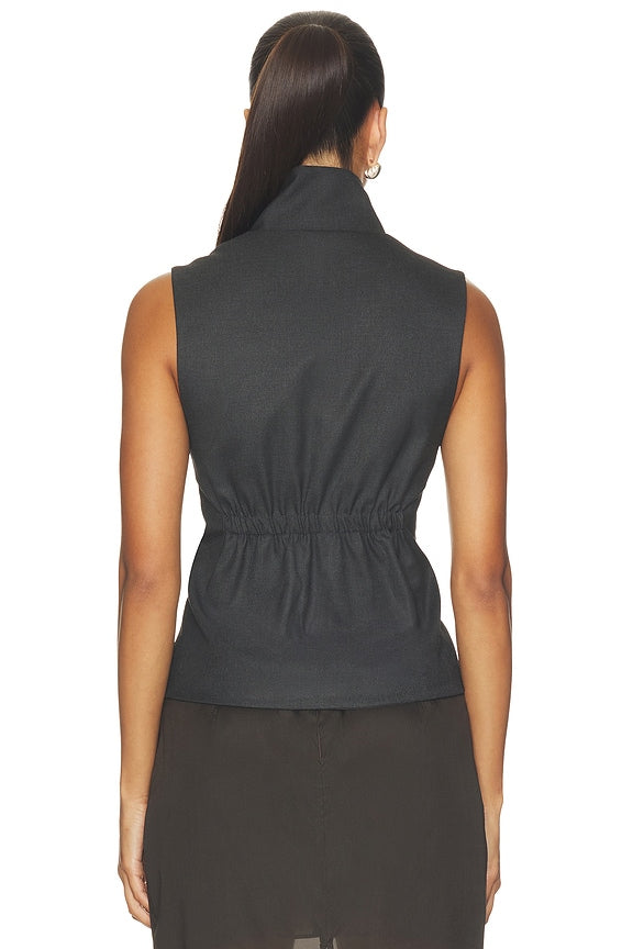 Suiting High Neck Vest