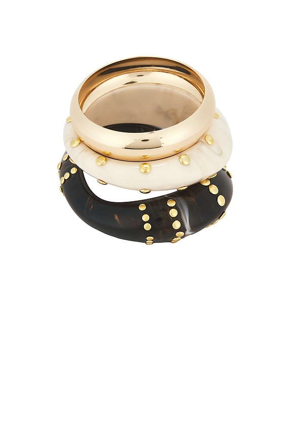 Studded Bangles Set Of 3