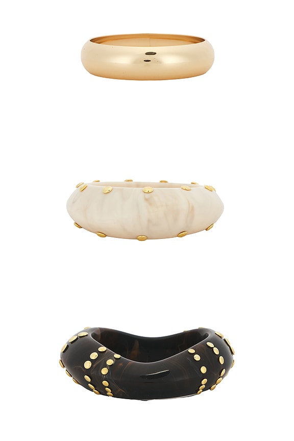 Studded Bangles Set Of 3