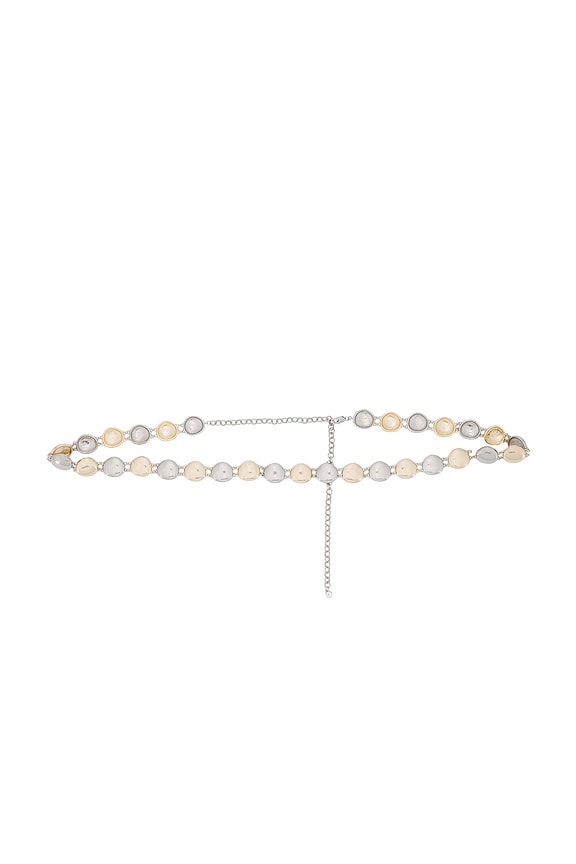Polished Pebble Mixed Metal Belt