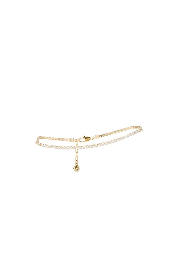 Single Crystal Band Anklet