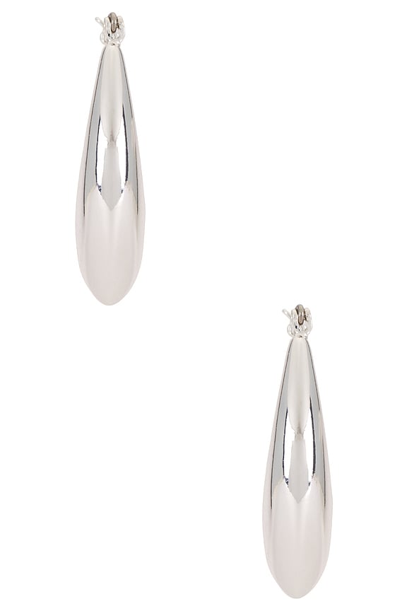 Open Teardrop Hoop Earrings