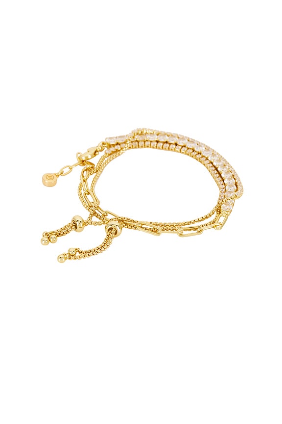 Crystal Chain Bracelet Set of 3