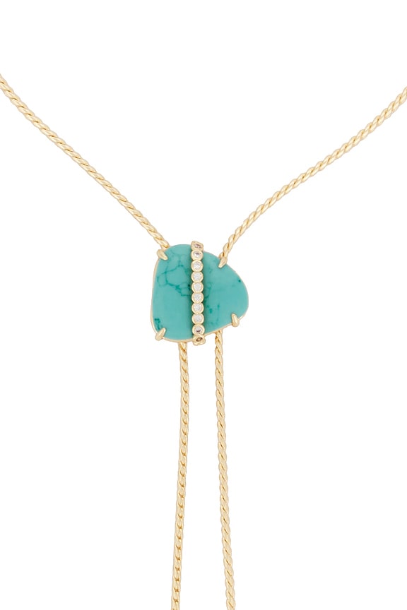 Turquoise Bolo Lariat Necklace