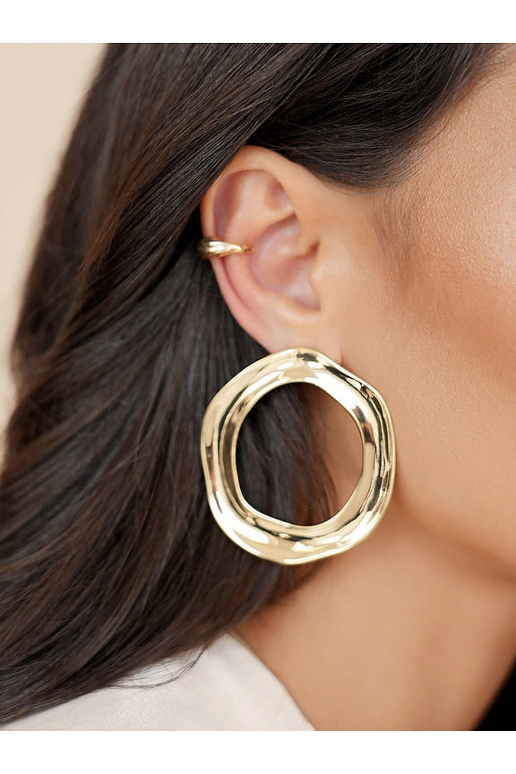 Open Circle Earrings