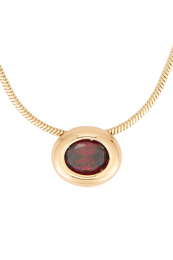 Bezel Stone Necklace