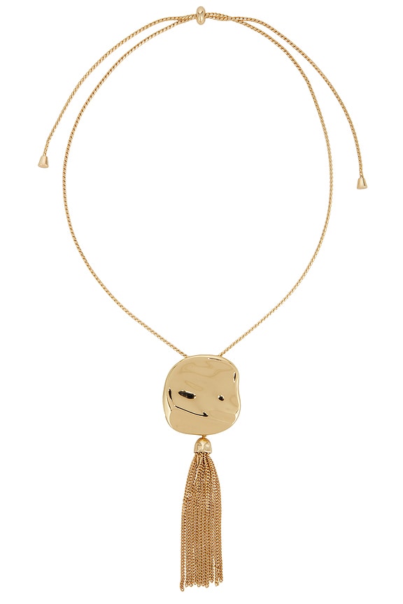 Molten Metal Tassel Necklace