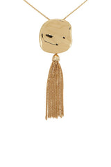 Molten Metal Tassel Necklace