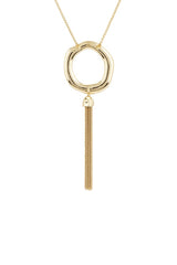 x REVOLVE Open Circle Tassel Necklace