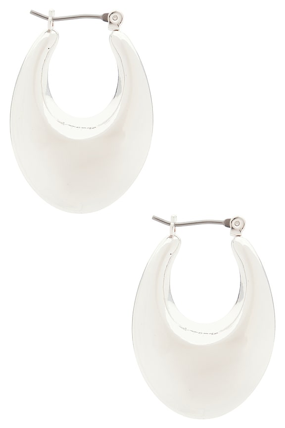 Chunky Oval Hoop Earrings