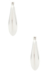 Chunky Oval Hoop Earrings