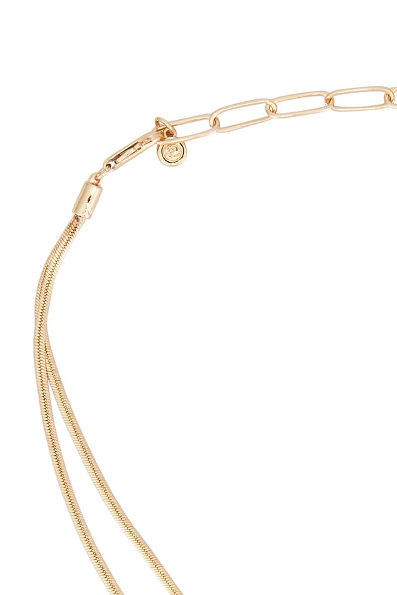 Open Circle Pave Necklace