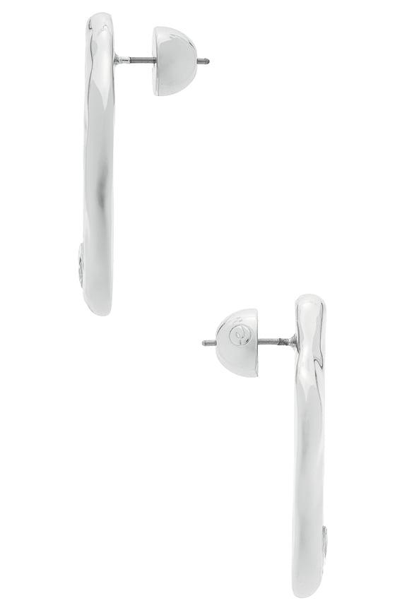Melting Metal Crystal Earrings