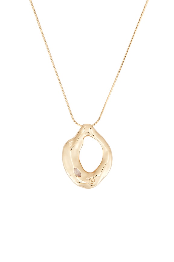 Molten Marquise Pendant Necklace