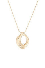 Molten Marquise Pendant Necklace