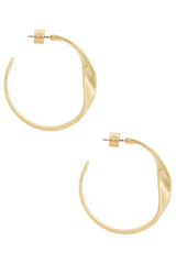 Heirloom Twist Medium Hoop Earrings