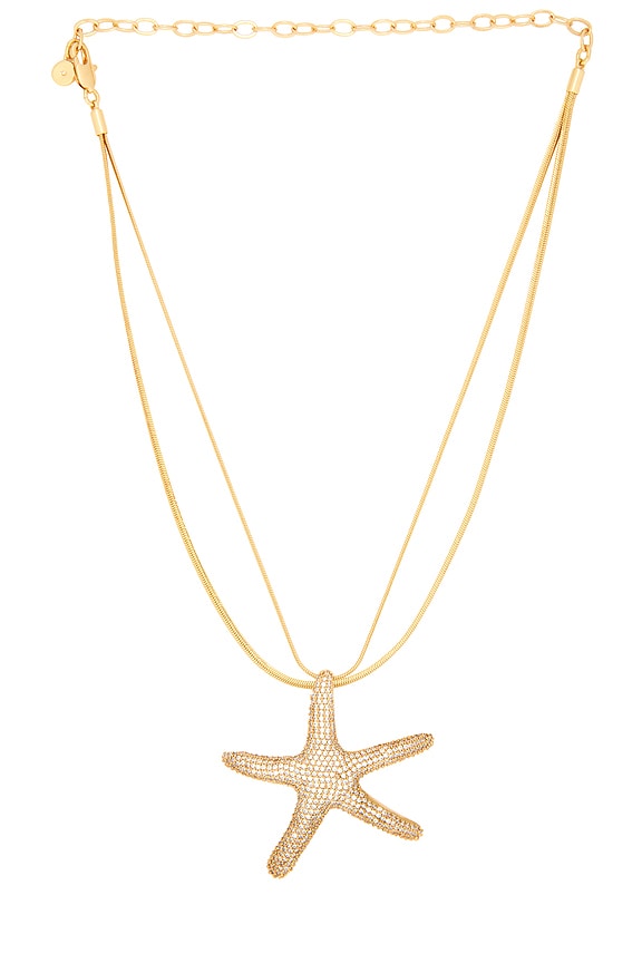 Pav? Starfish Necklace