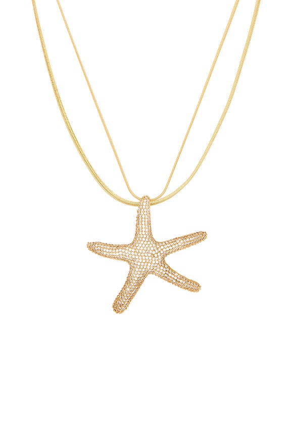 Pav? Starfish Necklace