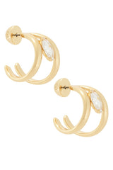 Orbit Crystal Hoop Earrings