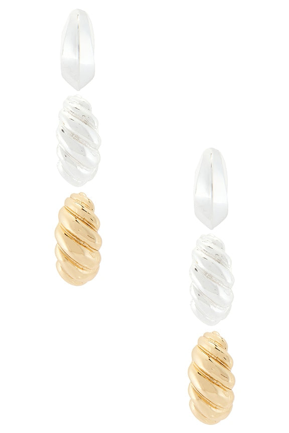 Two-tone Essential Hoop Set