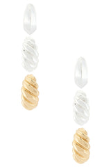 Two-tone Essential Hoop Set