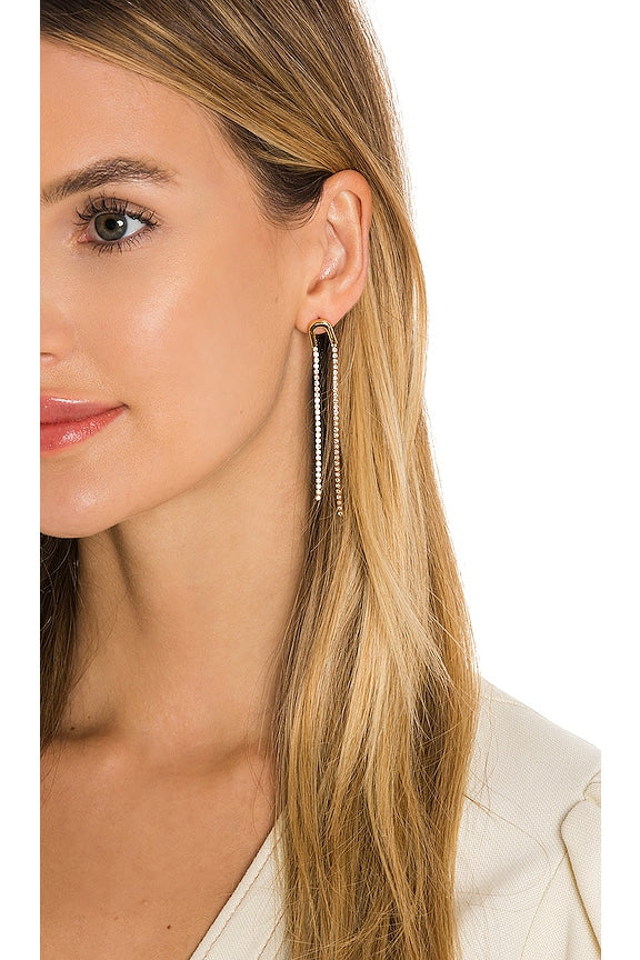 Double Chain Drop Earring