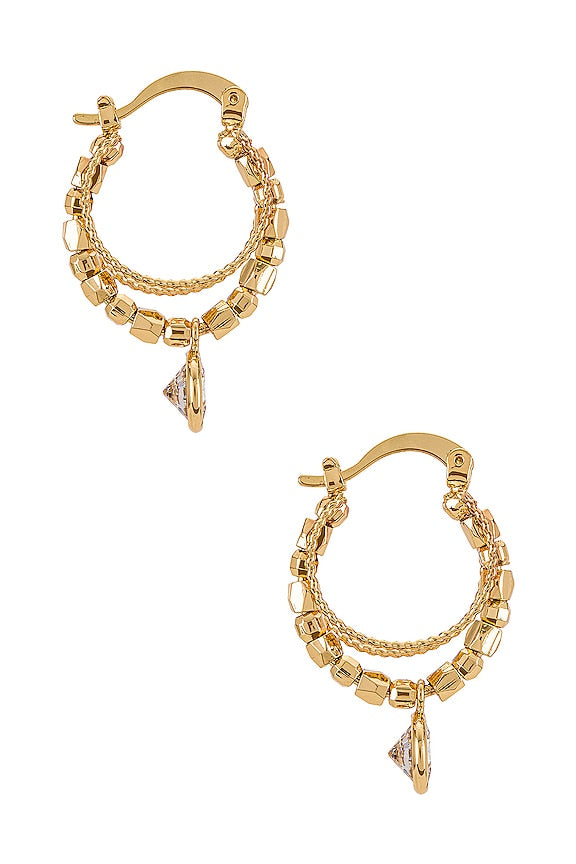 Embellished Hoop Earrings
