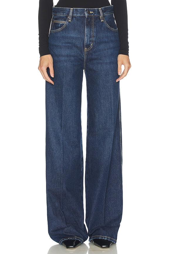 The Cuffed Wide Jeans