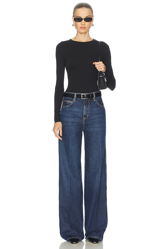 The Cuffed Wide Jeans