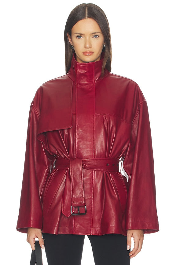 x Alexandra Leclerc The Alexandra Leather Trench