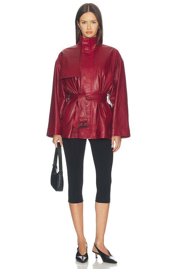 x Alexandra Leclerc The Alexandra Leather Trench