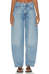 The Mercer Mid Rise Easy Barely Barrel Jean