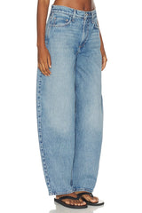 The Mercer Mid Rise Easy Barely Barrel Jean