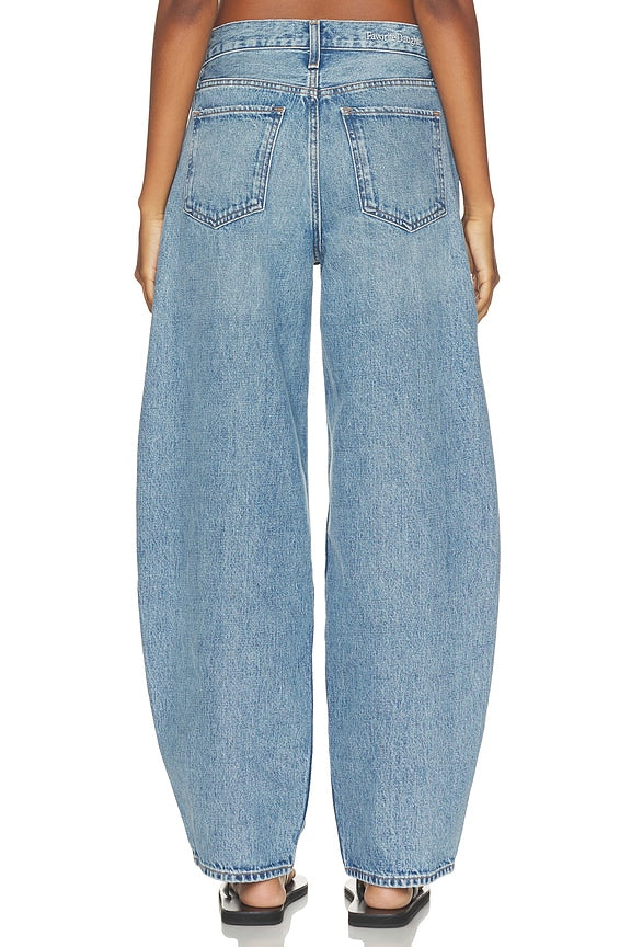 The Mercer Mid Rise Easy Barely Barrel Jean