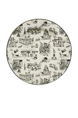 NYC Toile Dinner Party Plate
