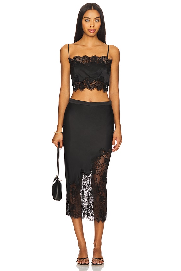 Silk And Lace Bandeau Top