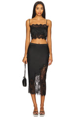 Silk And Lace Bandeau Top