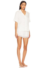 Selena Charmeuse Notch Pajama Set